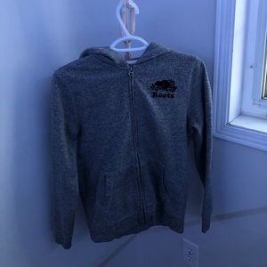 Roots zip-up sweater